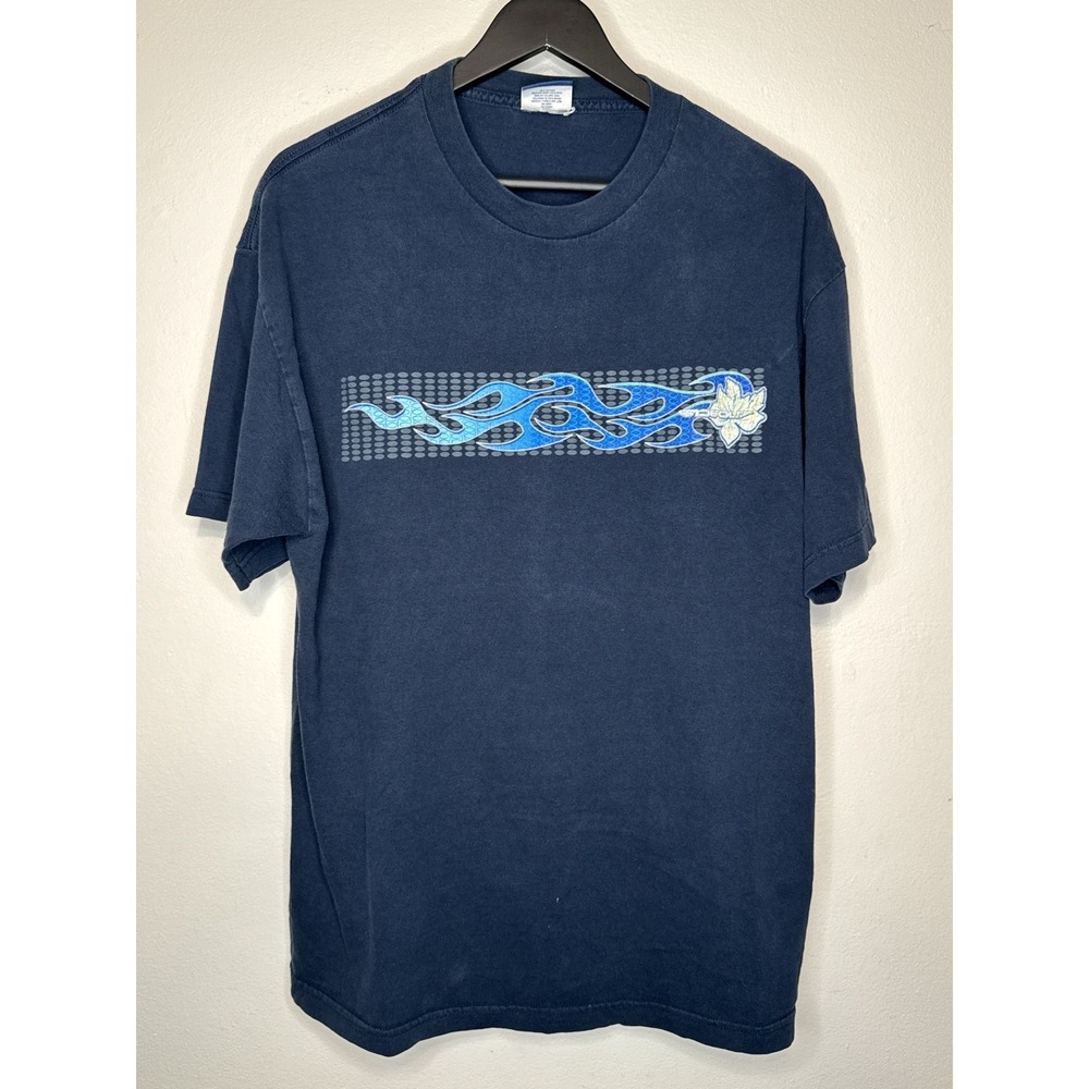 Vintage 90s Sideout Surf Flames T Shirt Beach Volleyball Graphic Tee XL
